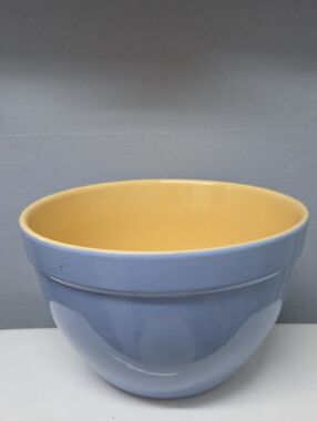 Blue and Yellow Ceramic Mixing Bowl - Home Kitchen